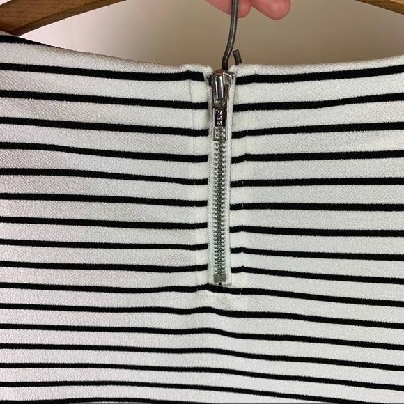 White House Black Market Striped Peplum Top - Picture 5 of 5